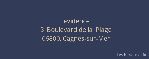 L'evidence