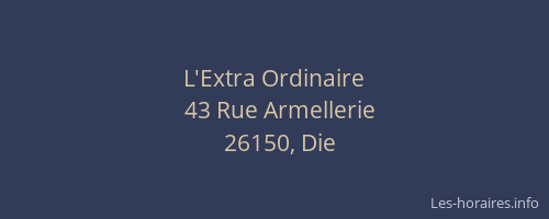 L'Extra Ordinaire