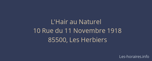 L'Hair au Naturel