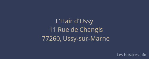 L'Hair d'Ussy