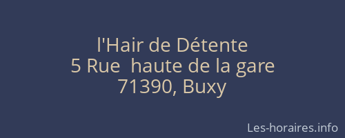 l'Hair de Détente