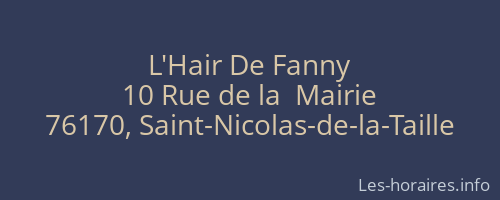 L'Hair De Fanny