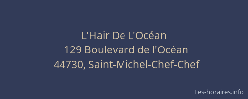 L'Hair De L'Océan