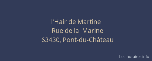 l'Hair de Martine