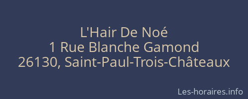 L'Hair De Noé