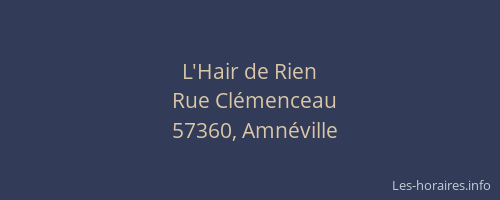 L'Hair de Rien