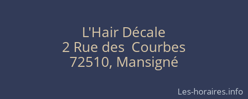L'Hair Décale