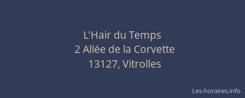 L'Hair du Temps