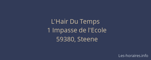 L'Hair Du Temps