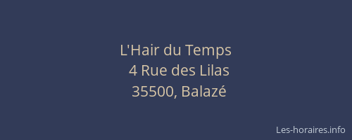 L'Hair du Temps