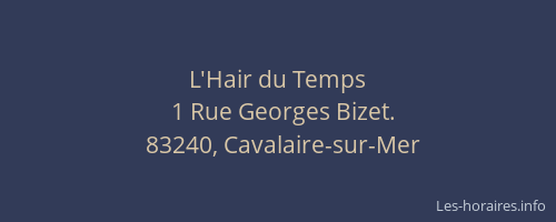 L'Hair du Temps