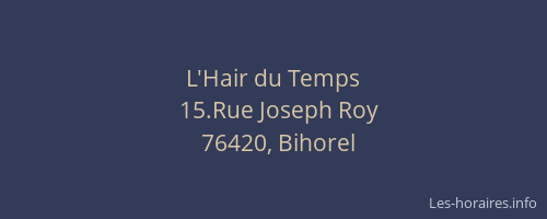 L'Hair du Temps