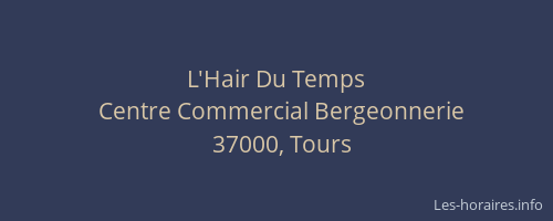 L'Hair Du Temps