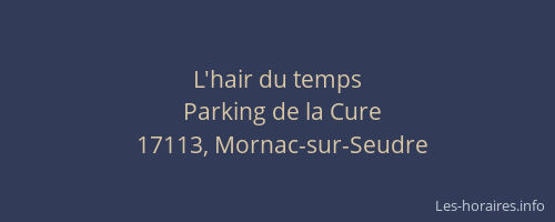 L'hair du temps