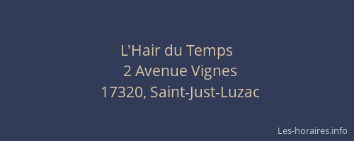 L'Hair du Temps