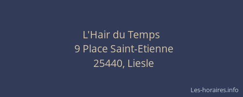 L'Hair du Temps