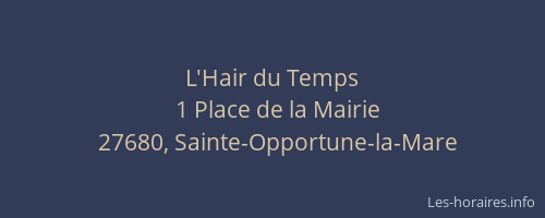 L'Hair du Temps