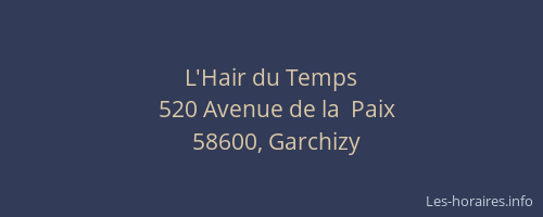L'Hair du Temps