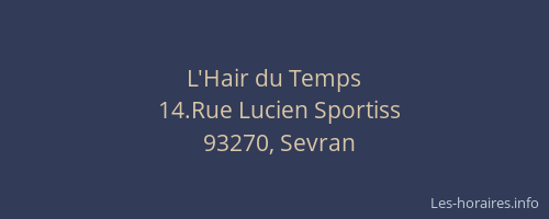 L'Hair du Temps