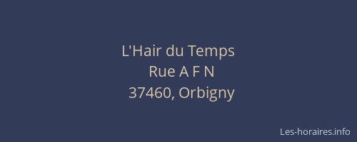 L'Hair du Temps