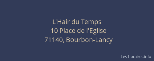 L'Hair du Temps