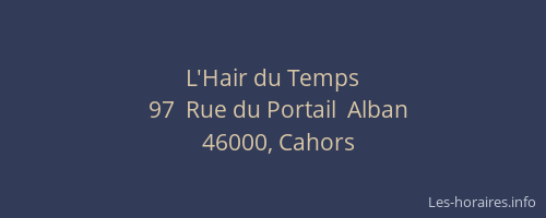 L'Hair du Temps