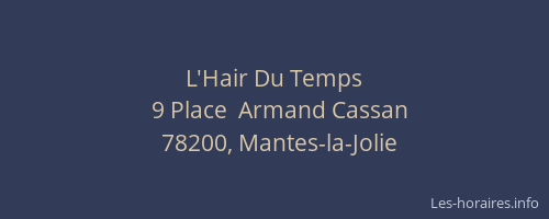 L'Hair Du Temps