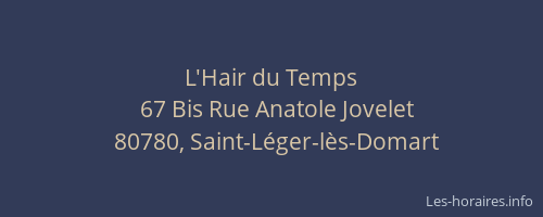 L'Hair du Temps