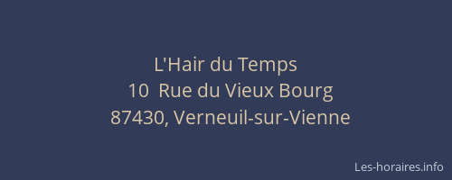 L'Hair du Temps