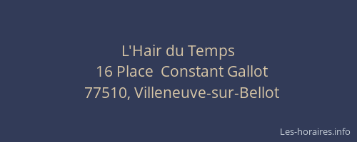 L'Hair du Temps