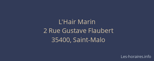 L'Hair Marin