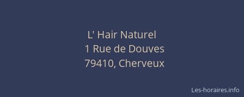 L' Hair Naturel
