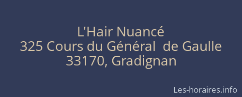 L'Hair Nuancé