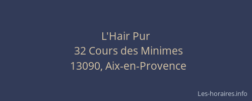 L'Hair Pur
