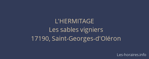 L'HERMITAGE