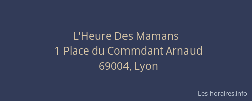 L'Heure Des Mamans