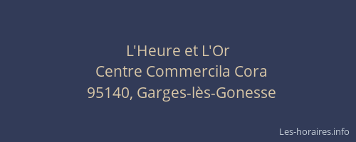 L'Heure et L'Or