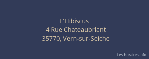 L'Hibiscus
