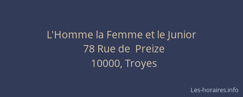L'Homme la Femme et le Junior