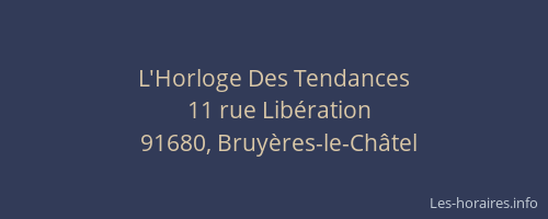 L'Horloge Des Tendances