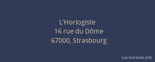 L'Horlogiste