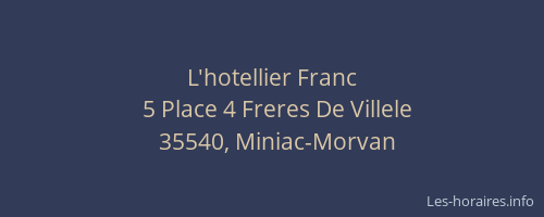 L'hotellier Franc