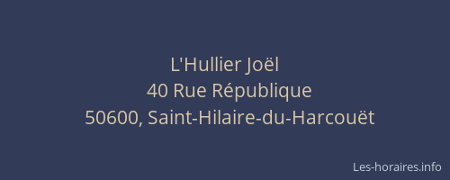 L'Hullier Jo&euml;l