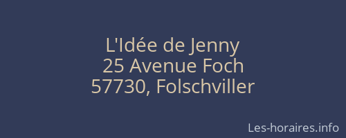 L'Idée de Jenny