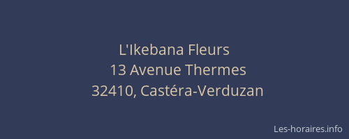 L'Ikebana Fleurs
