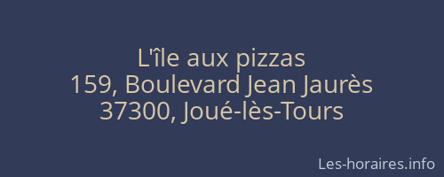 L'île aux pizzas
