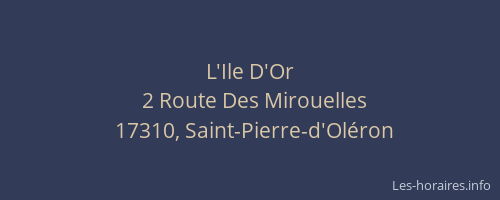 L'Ile D'Or