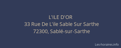 L'ILE D'OR