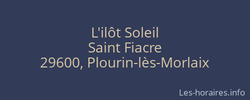 L'ilôt Soleil