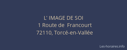 L' IMAGE DE SOI